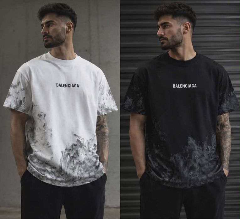 Изчистена мъжка тениска Balenciaga в два цвята - модел 2026