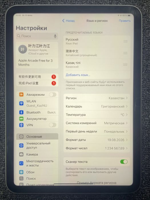 iPad 10 (iPadOS 18.1)