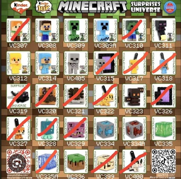 Minecraft Kinder Joy - размяна