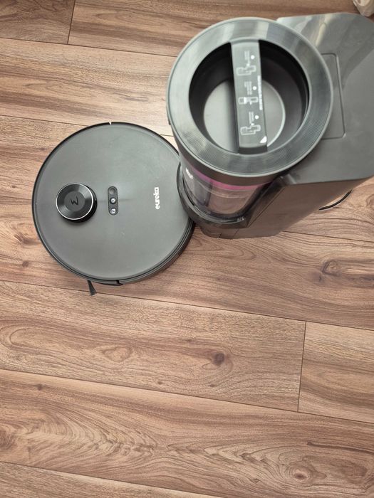 [LICHIDARE][GARANTIE 1 AN] Aspirator robot Eureka E10s 2nd Gen 4000Pa Statie ciclonica fara sac Autogolire 45 zile Mop liftabil Navigatie LiDAR