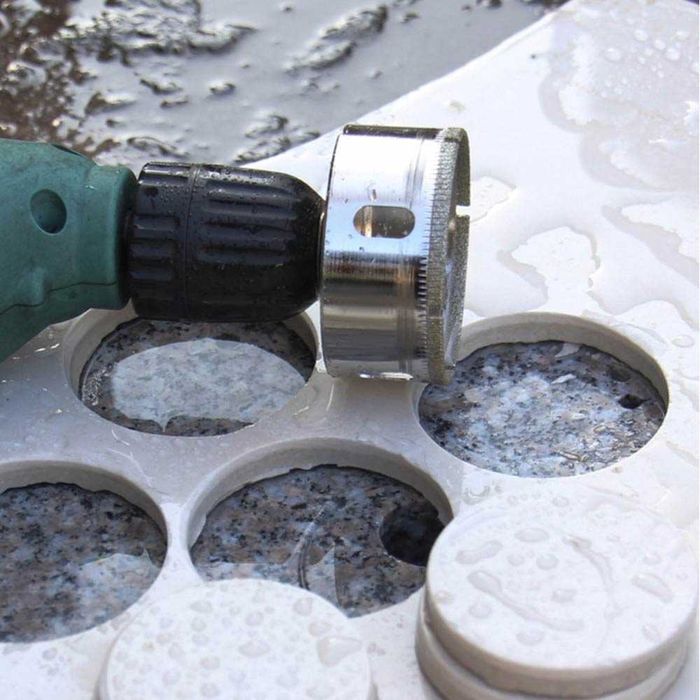 Комплект 10бр. диамантени боркорони за стъкло, фаянс, 6-68мм, BIGSTREN