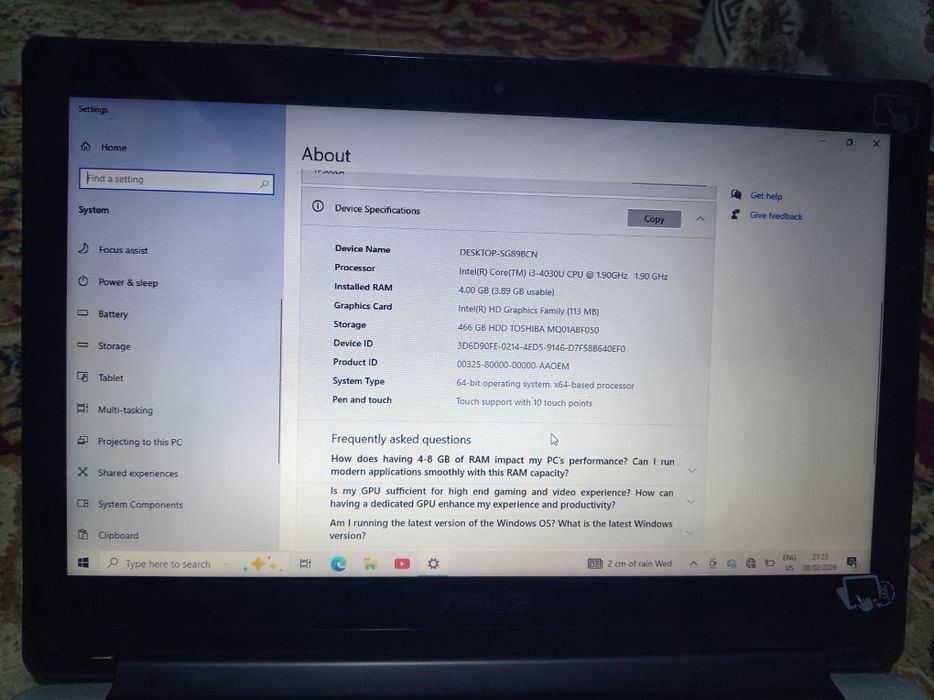 Asus  TP500L sotiladi