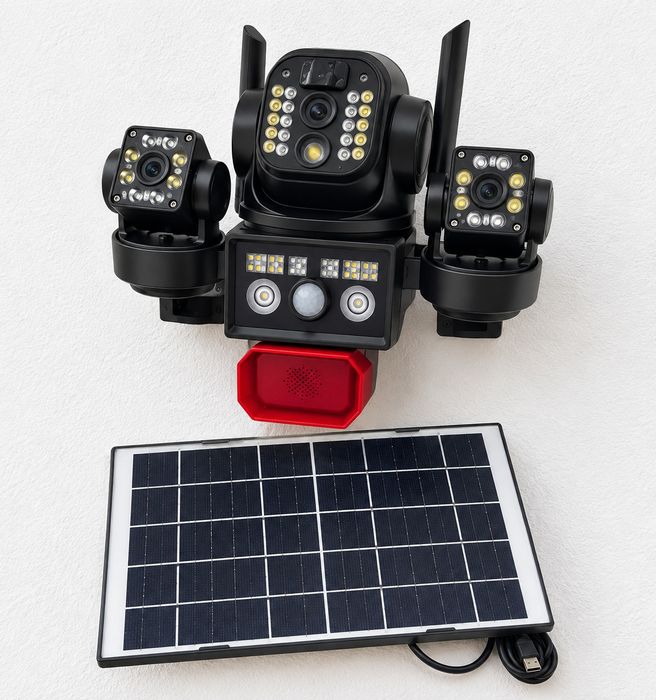Camera supraveghere  sim 8k cu panou solar