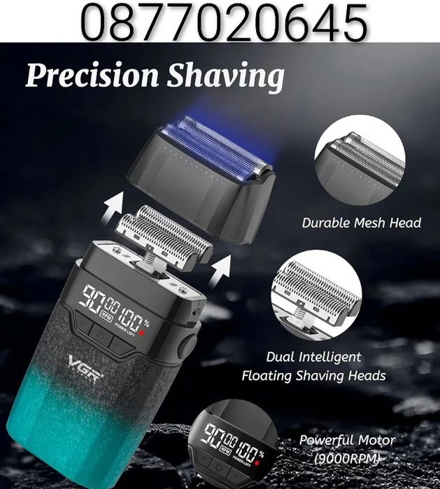 VGR 640 S3 3-в-1 машинка за подстригване за мъже професионален комплет