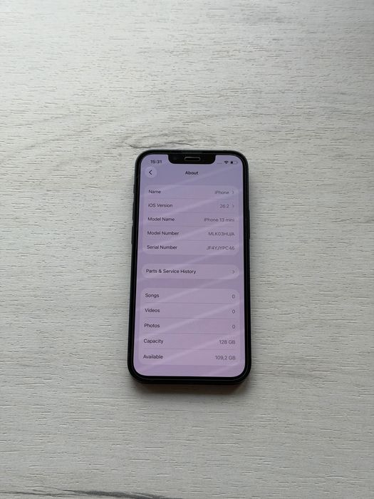 100% Батерия iPhone 13 mini 128 Gb Midnight