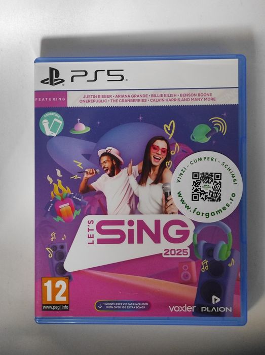 Let's Sing 2025 joc PS5 include două microfoane