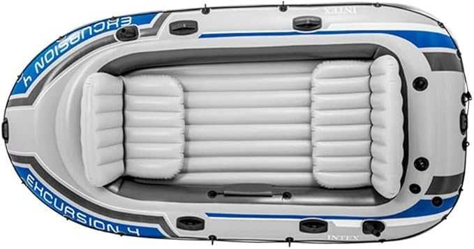 Set barcă gonflabilă Intex Excursion cu vâsle și pompă din aluminiu (model pentru 4 sau 5 persoane)
