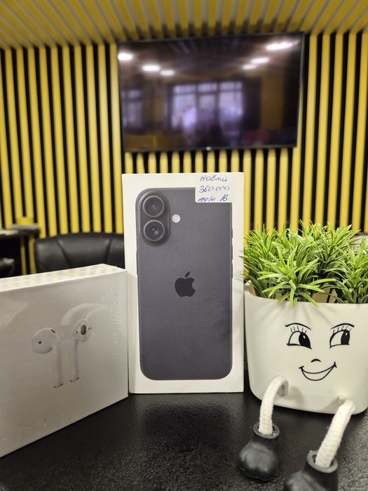 НОВЫЙ,Iphone 16,128гб,Kaspi0-0-24