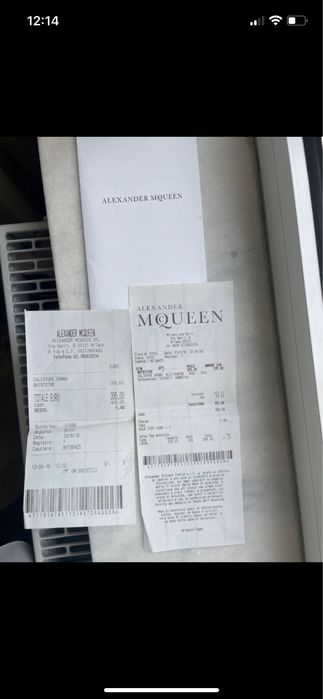 Sneakers din piele Alexander McQueen masura 39,5