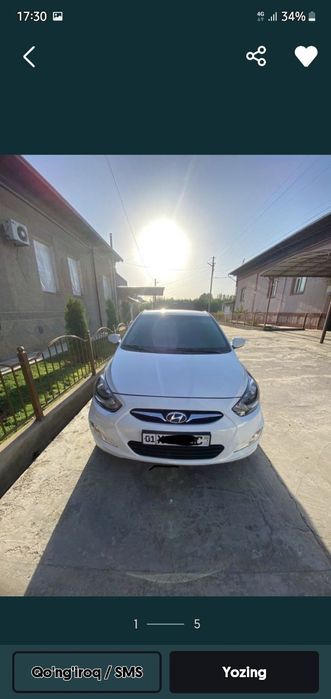Moshena yaxshi sastayanada Hyundai accent