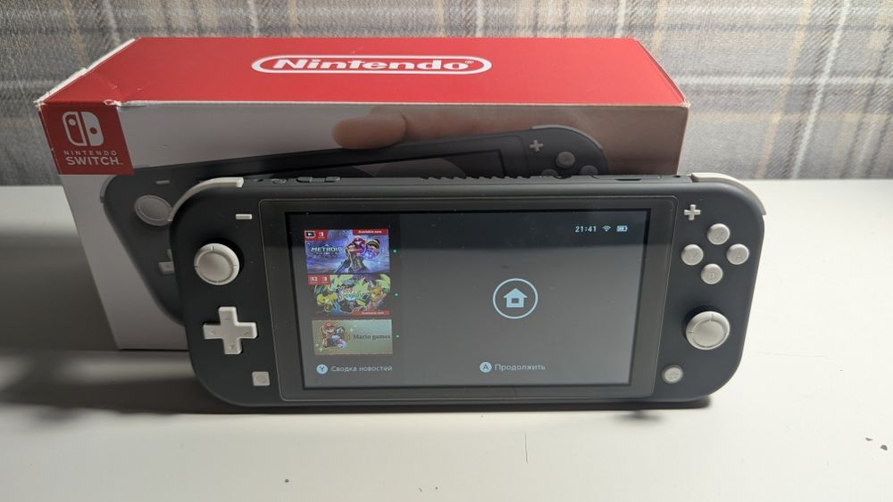 Nintendo switch lite(серый цвет)
