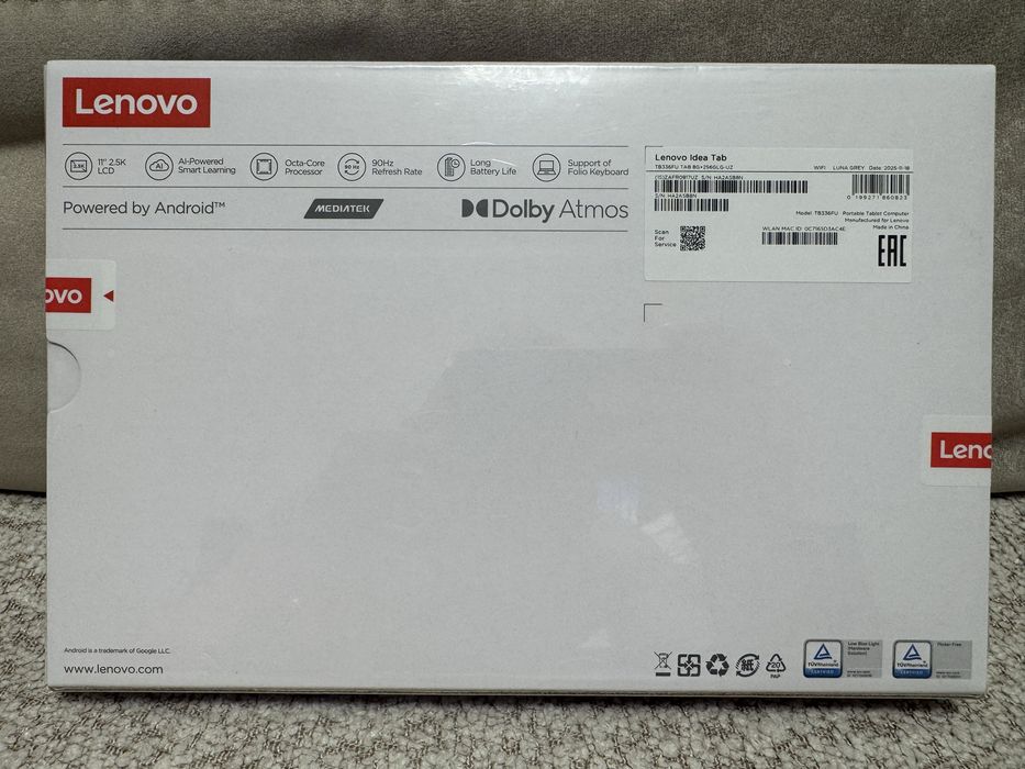 Планшет Lenovo Idea Tab 11” 8/256 ГБ