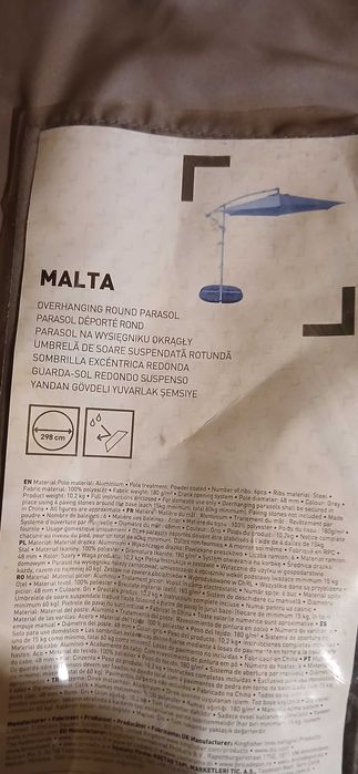 Umbrela terasa, Malta