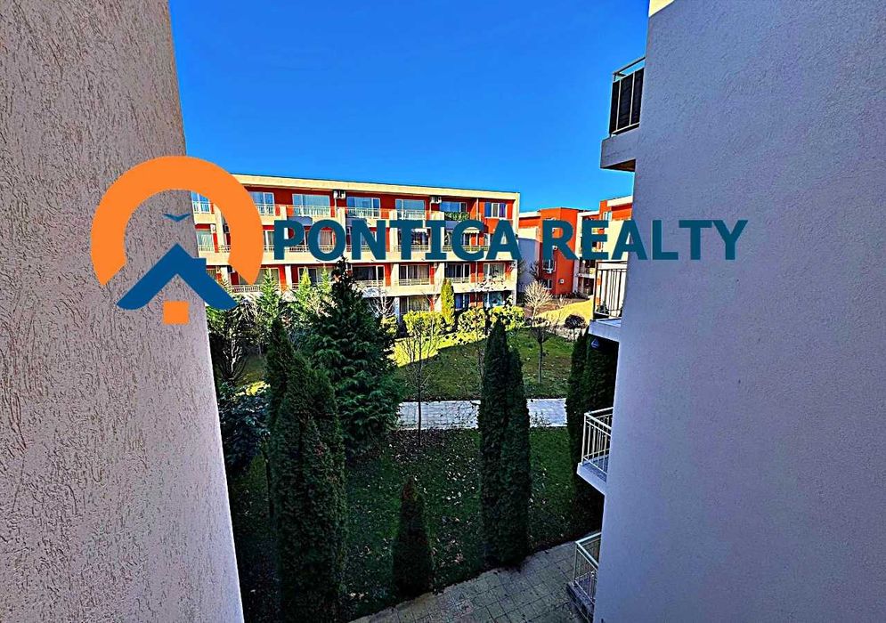 Двустаен апартамент в голям комплекс в Слънчев Бряг