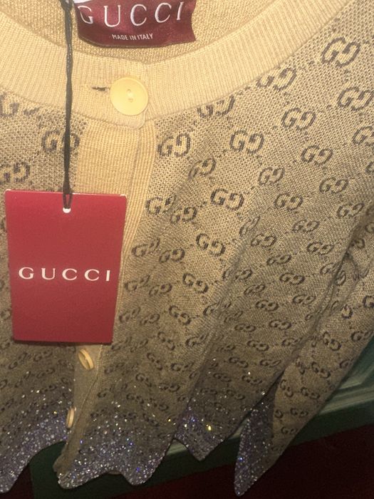 Gucci жилетка с камъчета
