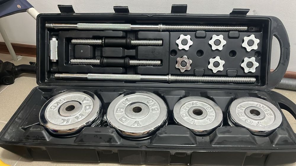 Набор гантели со штангой 50кг