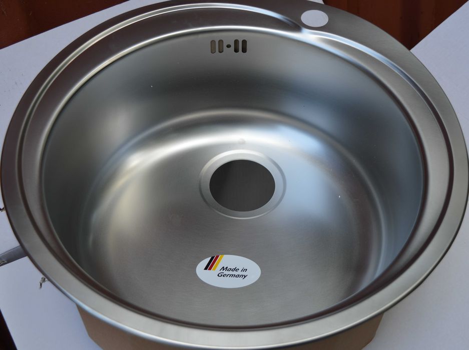 Чисто Нова кръгла Супрена Мивка Tonja 45-51см.