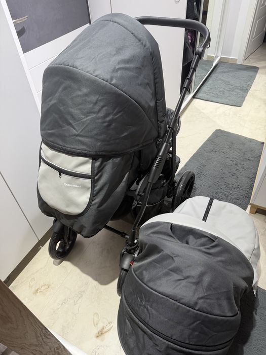 Carucior krausman 2 in 1 grey