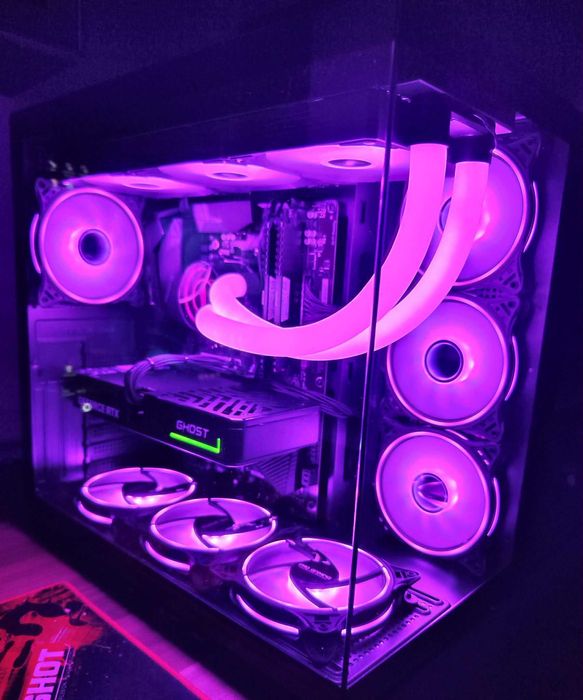 NOU-PC Sistem GAMING,AMD Ryzen 7 5700x,32 gb DDR4,RTX5060,ssd 1TB m.2