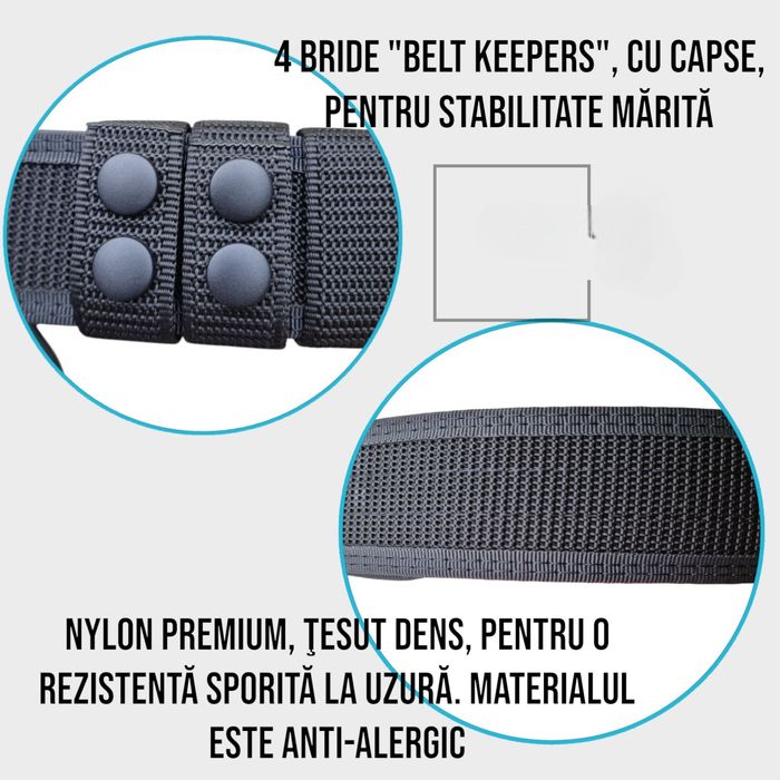 Centura tactică 2 în 1 , Politie , Jandarmerie, Pază, airsoft, premium