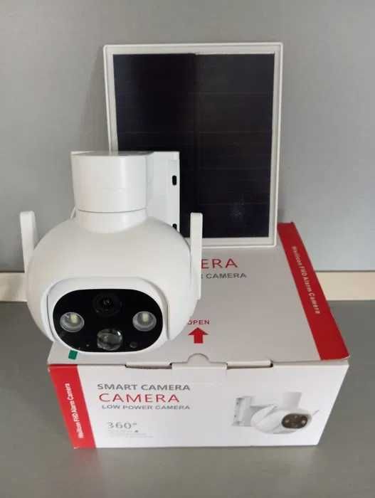 Соларна безжична въртяща се водоустойчива камера WI FI 6MP iCSee