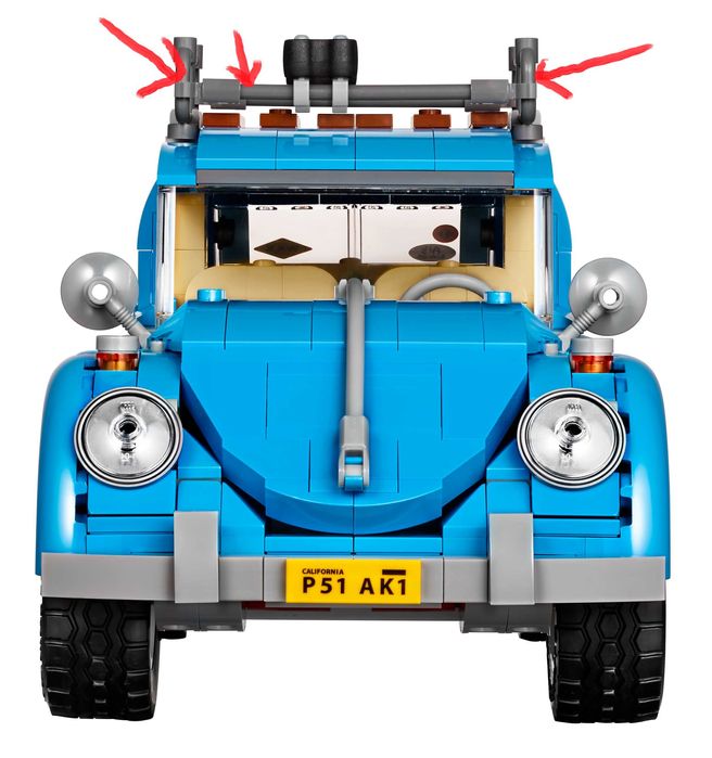 CURAND Masina Tip marca L Creator Volkswagen VW Beetle 10252