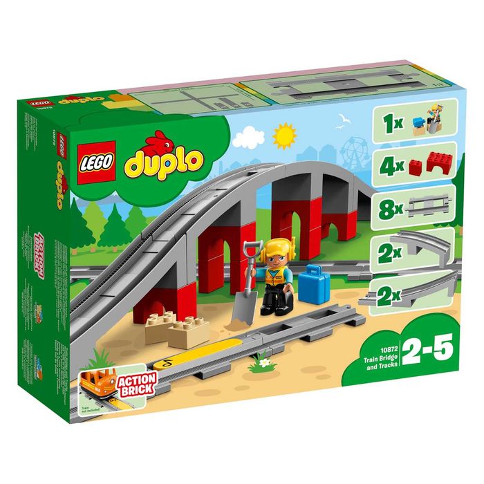 Set 3 trenuri LEGO Duplo+2 seturi extra sine+pod+piese bonus