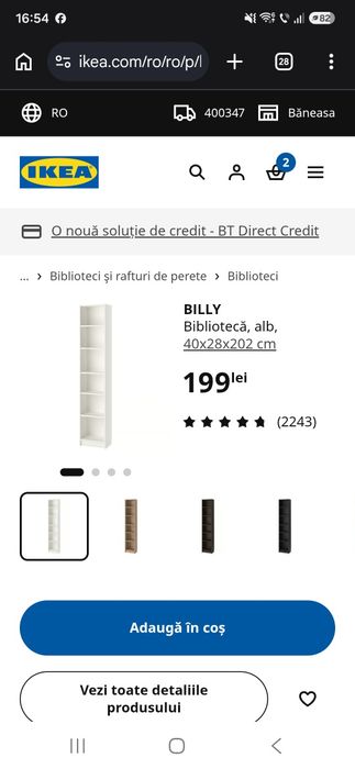 Vand mobilier bibleoteca BILLY  IKEA