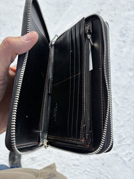 Портмоне клатч натуральная кожа