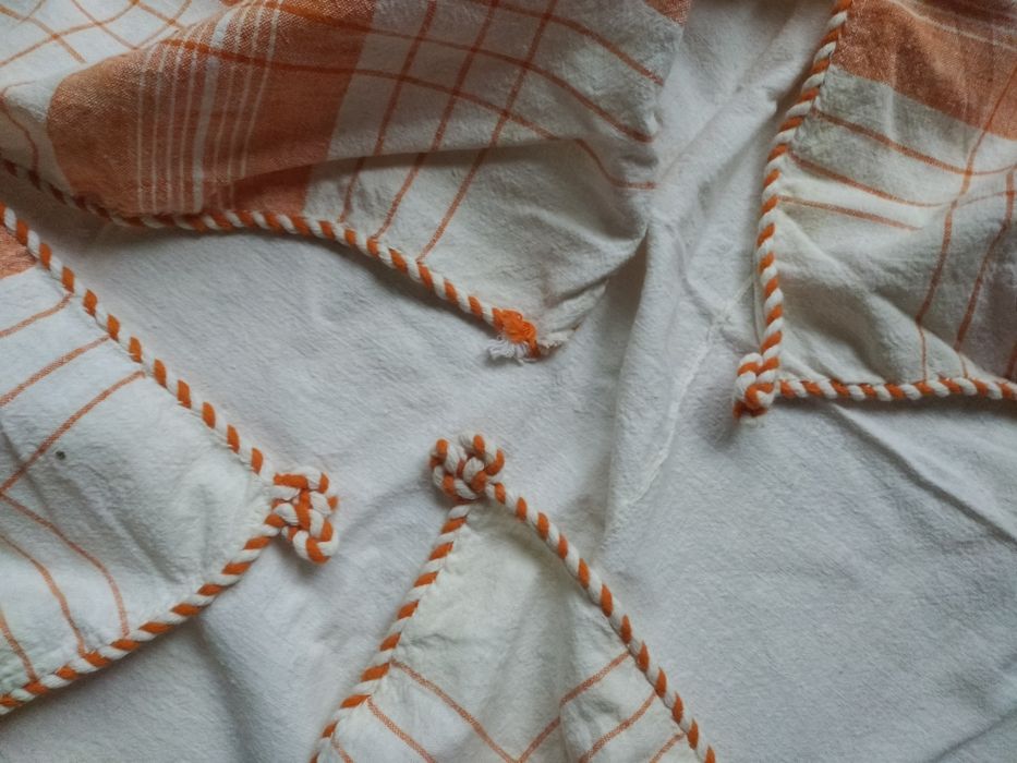 месал,покривка от 3 памучни ръчно тъкани дилки  плат