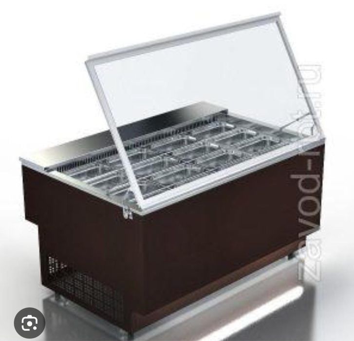 Продаётся торговый холодильник бежевого цвета Glacier Industrial