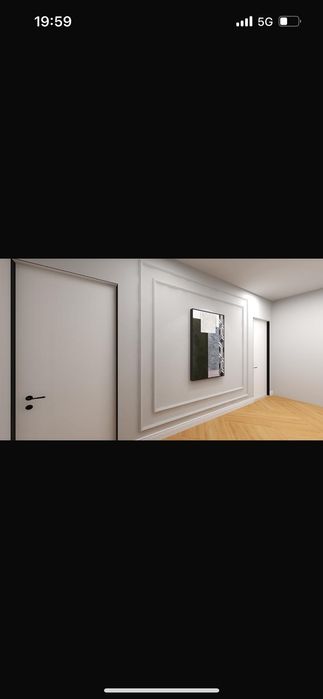 Amenajări decorațiuni interioare premium cu baghete si riflaje de lemn