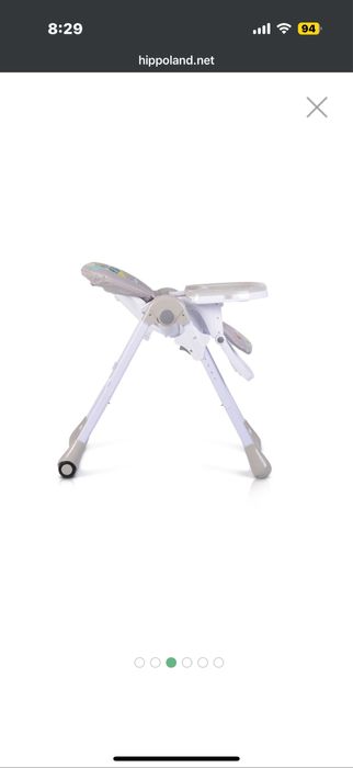 Столче за хранене MONI Muffin сив