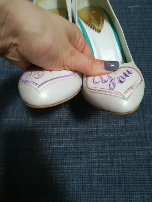 Stiletto mireasă piele naturală