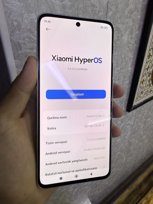 Xiaomi 12 LITE 6+6/128GB ideal sotiladi