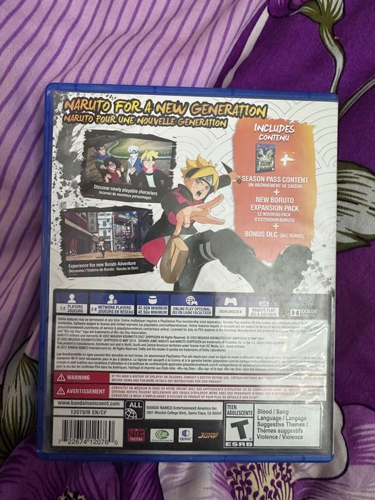 Диск play station naruto storm 4