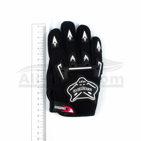 Детски спортни ръкавици BLACK Мотоциклетни ръкавици с пълен пръст за д