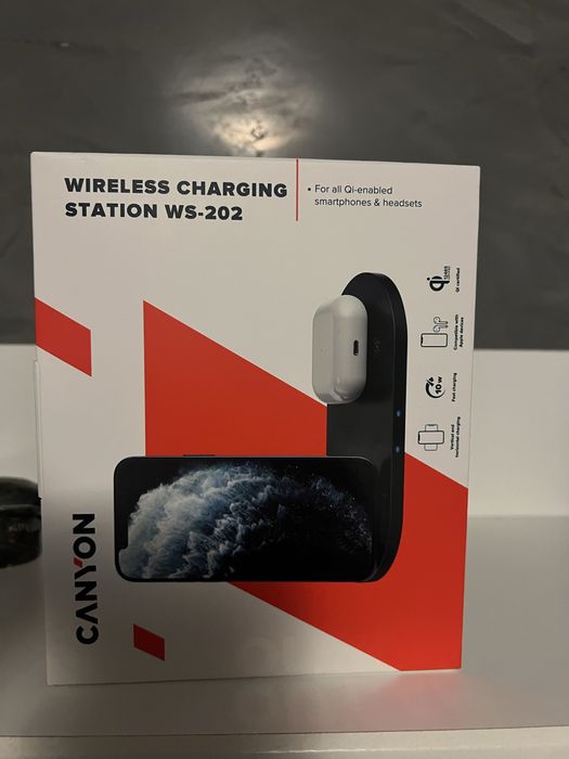 Безжично зарядно CANYON WS-202