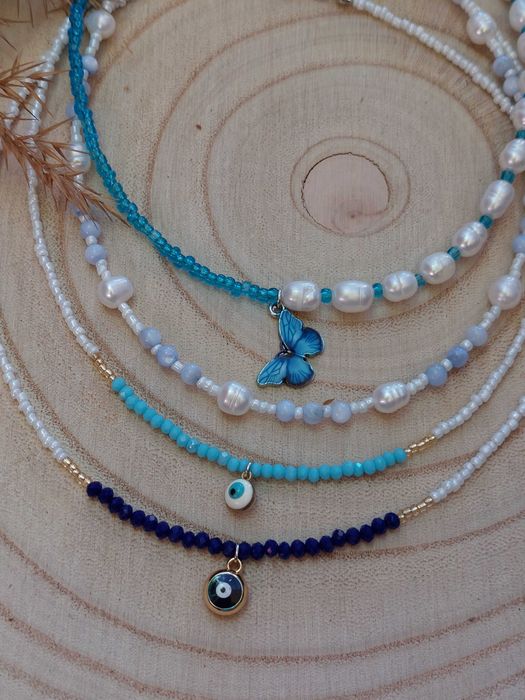 бижута ръчна изработка кристали перли мъниста колиета гривни