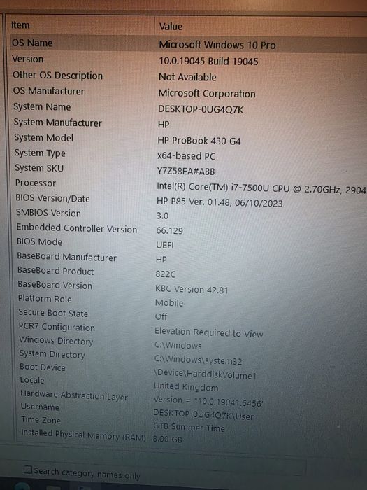 Laptop HP Probook 430 G4 Intel I7