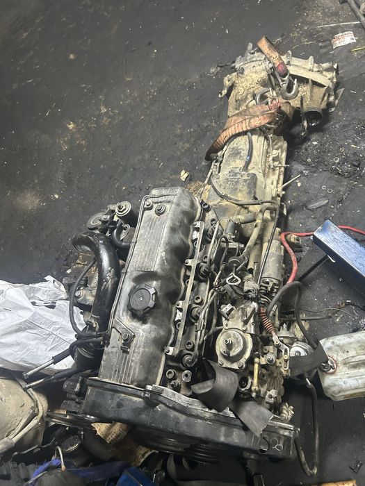 Двигатель матор 4D56. Сборе с новесным, с коробкой, совсем с новесным.