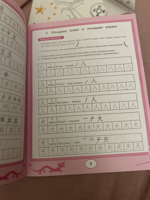 Прописи китайских иероглифов 2 штуки