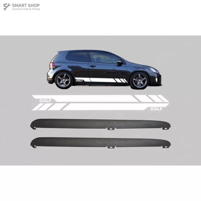 Praguri Laterale VW Golf VI Golf 6 2008-2014 GTI Design cu Stickere La