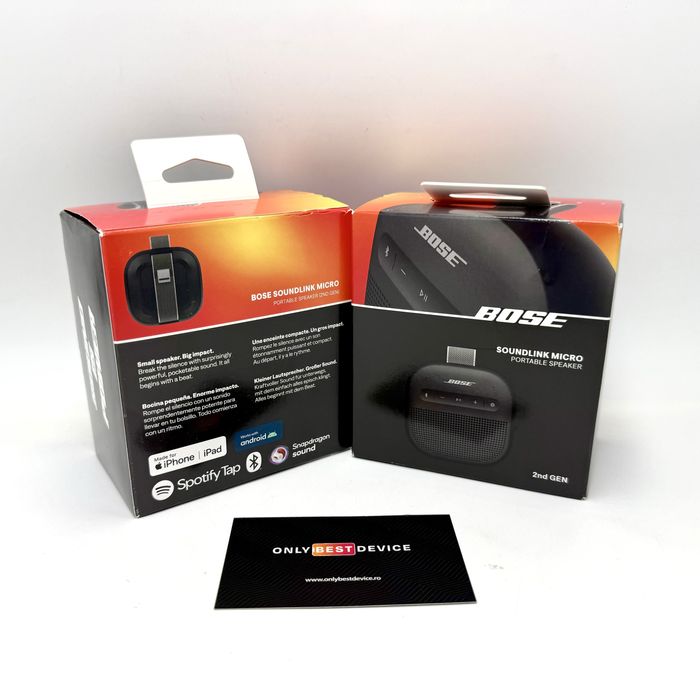 Boxa portabila BOSE Soundlink Micro Bluetooth IP67 Black