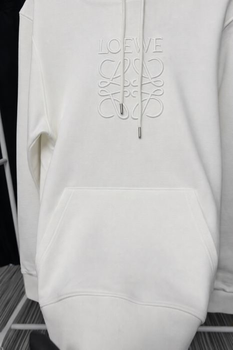 Hanorac LOEWE alb premium brodat / S-XXL/ calitate euperioara / luxury