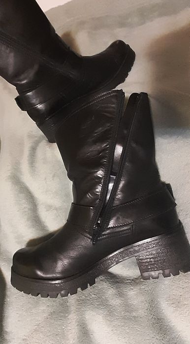 Cizme biker negre