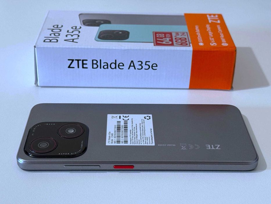 Бартер! НОВ! ZTE Blade A35e Silver Grey (Сив) 5000mAh