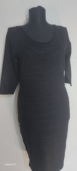 Rochie neagra mas.L, Orsay, cu fir argintiu