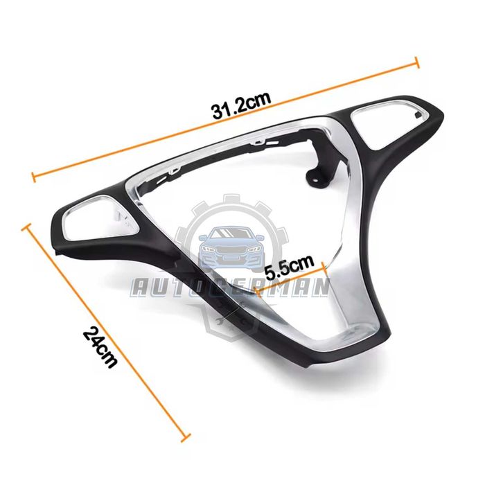 Панел за волан Черно с хром Мерцедес бенз волани за Mercedes