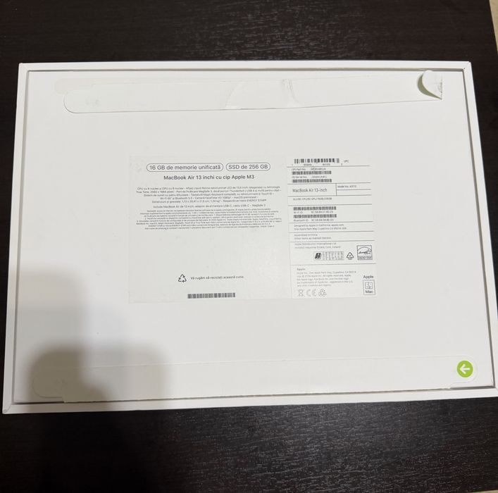 Macbook Air 13 silver 16gb/256 M3